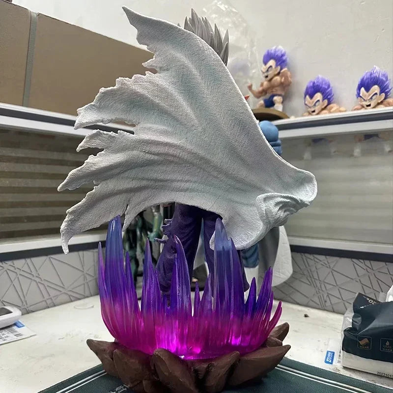 36 cm Anime Umhang Son Gohan Beast Figura Statue Dragon Ball Super Figur GK Weißer Gott Gohan Actionfigur PVC Deko Spielzeug