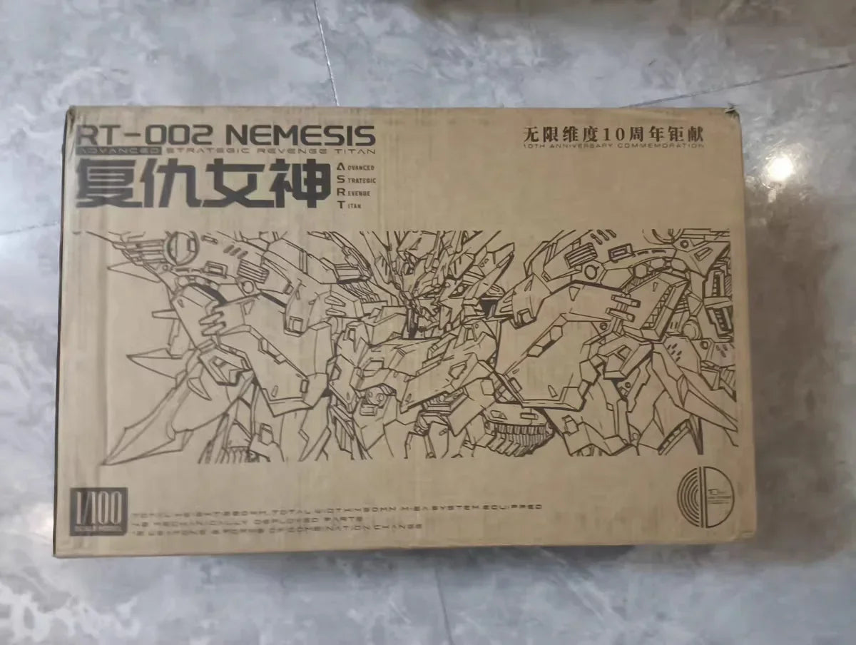 In Stock Infinite Dimension RT-002 NEMESIS 1/100 Assembling Model Mecha Model Pvc Toys IN ERA+ ADVANCED STRATEGIC REVENGE TITAN
