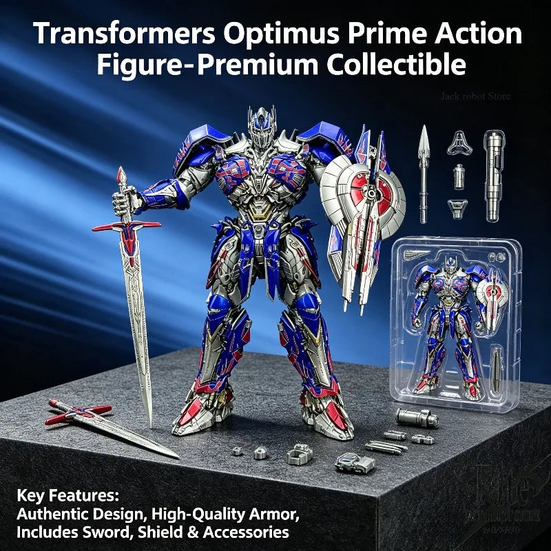 【2.0 VER IN STOCK NOW】MF-004 KO ThreeZero 3A G1 MDLX DLX Dark UT Knight Optimus Prime Metallic Action Figure