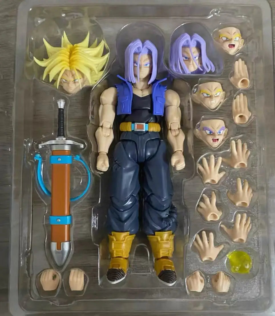 Demoniacal Fit Dragon Ball Z SHF Super Saiyan Trunks The Boy From The Future Son of Tomorrow Action Figure Models Toys Gifts