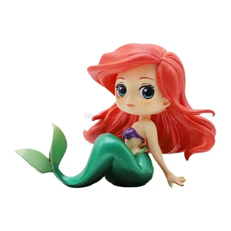 Bandai Original Disney Anime Figure Sitting Villain Doll Q Version Kids Toys Home Decoration Girl'S Birthday Model Toys Gifts