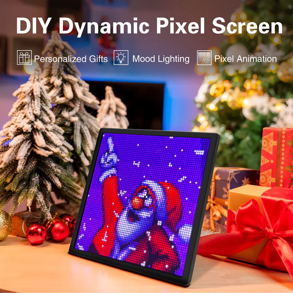 LED Pixel Matrix Bluetooth Smart Display 64x64 RGB Digitales Lampenpanel DIY Kunstdisplay Gaming Anime Room Decor Frame APP-Steuerung
