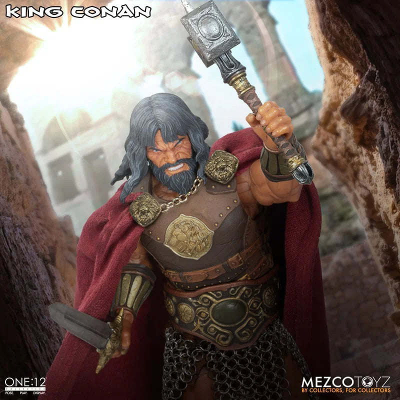 100% Original Mezco TOYZ 1/12 KING CONAN In Stock Anime Action Collection Figures Model Toys