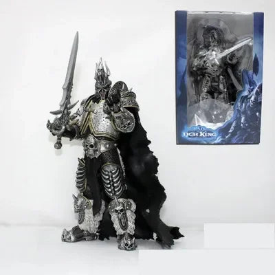 16 см фигурка от играта World of Warcraft, Крал Лич, Артас, Рицар на смъртта, Стоящ, Frostmourne, Настолни орнаменти, Колекция от фестивални подаръци