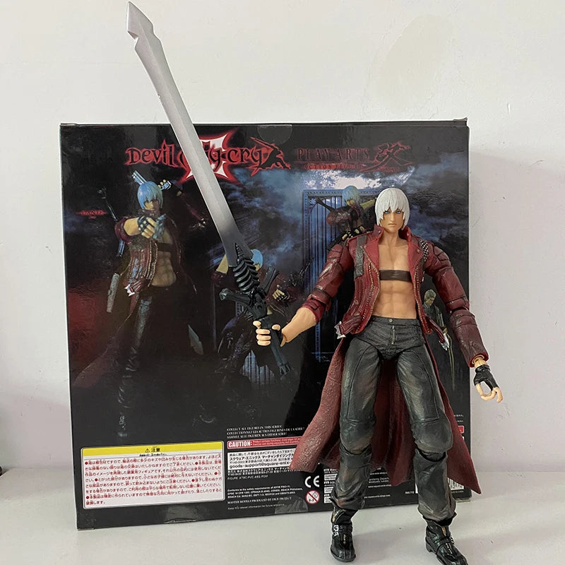 Play Arts Kai Devil May-Cry Dante Action Figure Model Toys Joint Movable Doll Birthday Gift For Friends