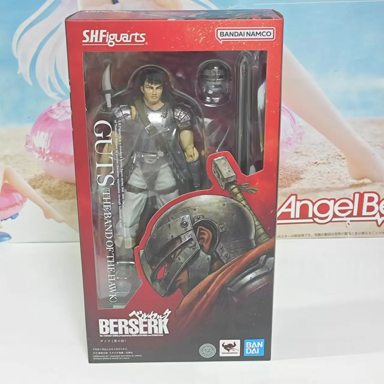 Original Anime Figure Bandai Berserk Guts S.H. Figuarts Action Figure PVC Toys Model Doll Figurine 16CM