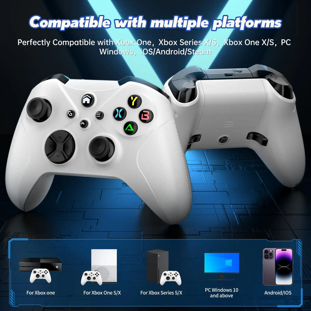 Wireless Controller For Xbox One Series X/S Pc Gaming Gamepad With Six Axis Gyro Sensor Dual Vibration Hall Effect Wifi Joystick