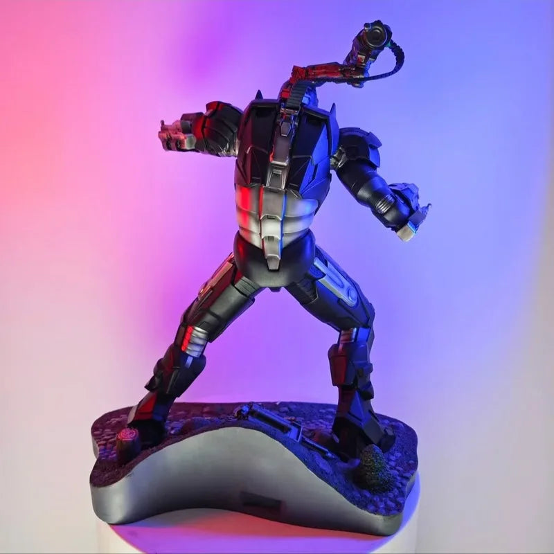 New In Stock War Machine Full Body Image Scene Version Resin Figurine Glowing Marvel Desktop Decoration Ornament Birthday Gift