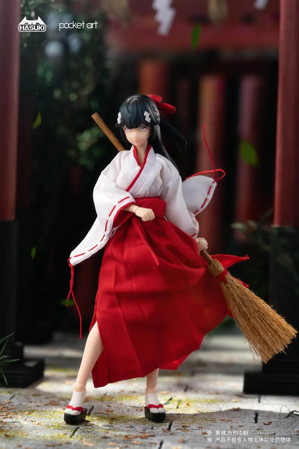 PA005 1/12 Scale Exorcist Witch Tsubaki Action Figure Pocket art series NO.5 15.5cm Female Soldier Figurine Model Toy