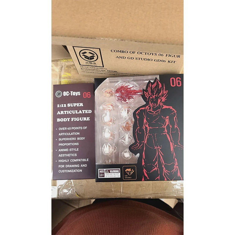 YG-mw Studio Vegito Figure Dragon Ball SHF Super Saiyan God Vegito Vegetto Anime Action Figures Figurine Model Kids Gifts Toys