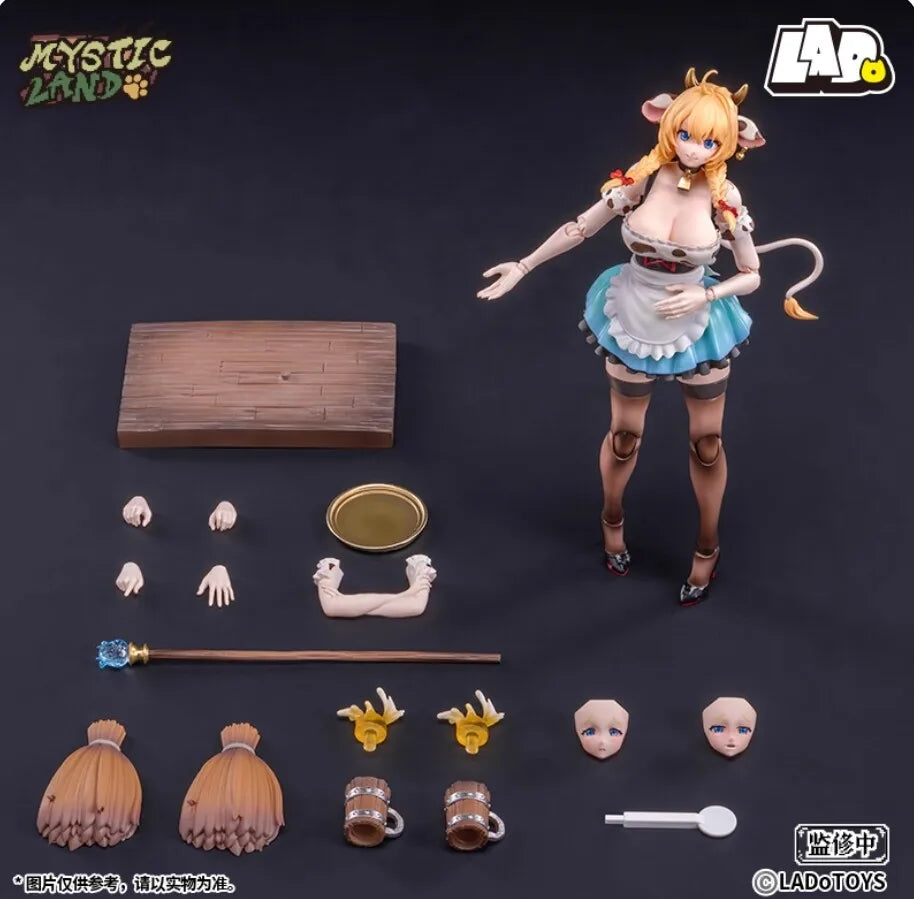 New In Stock LADoTOYS Cow Girl ERA-003 Daisy Taurus Waitress Ver. Model Toys Collectible 1/12 MYSTIC LAND Furry Fandom