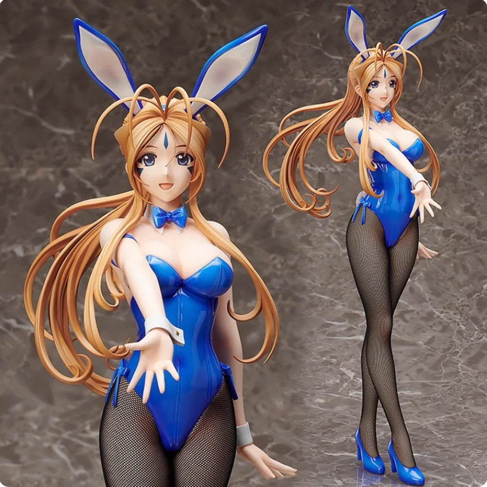 45cm Oh My Goddess Belldandy B-style 1/4 Bunny Ver FREEing Japanese Anime PVC Action Figure Toy Game Collectible Model Doll