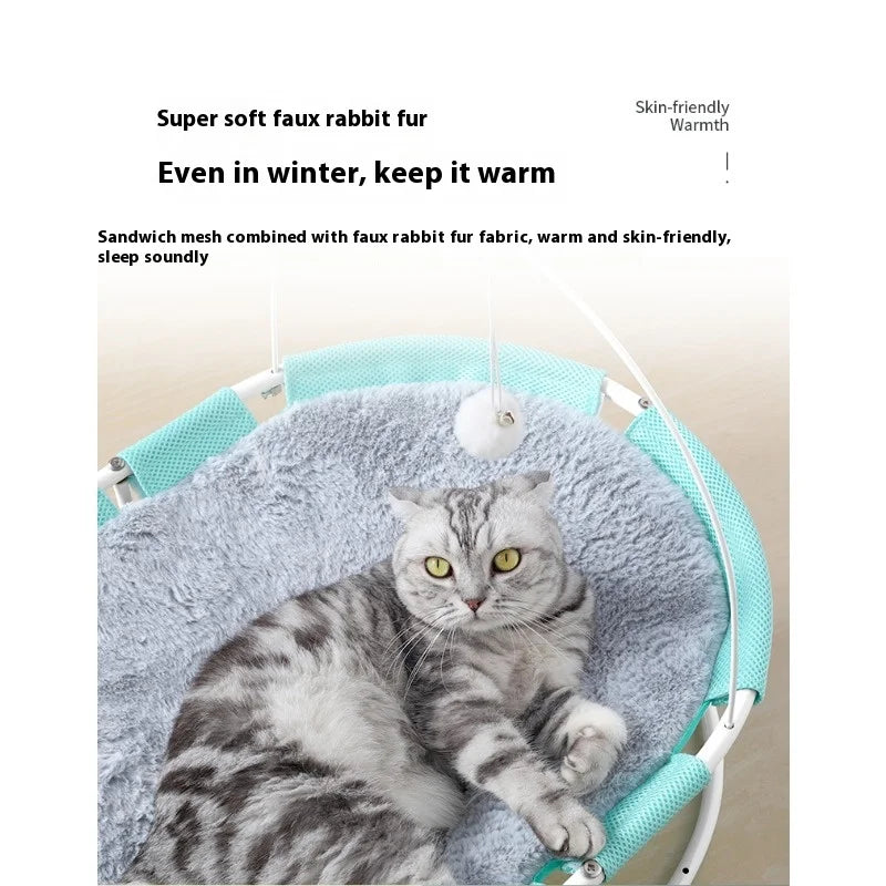 Cat nest cat bed cat bed summer cool  hammock hammock off the ground princess pet nest supplies universal in all seasons