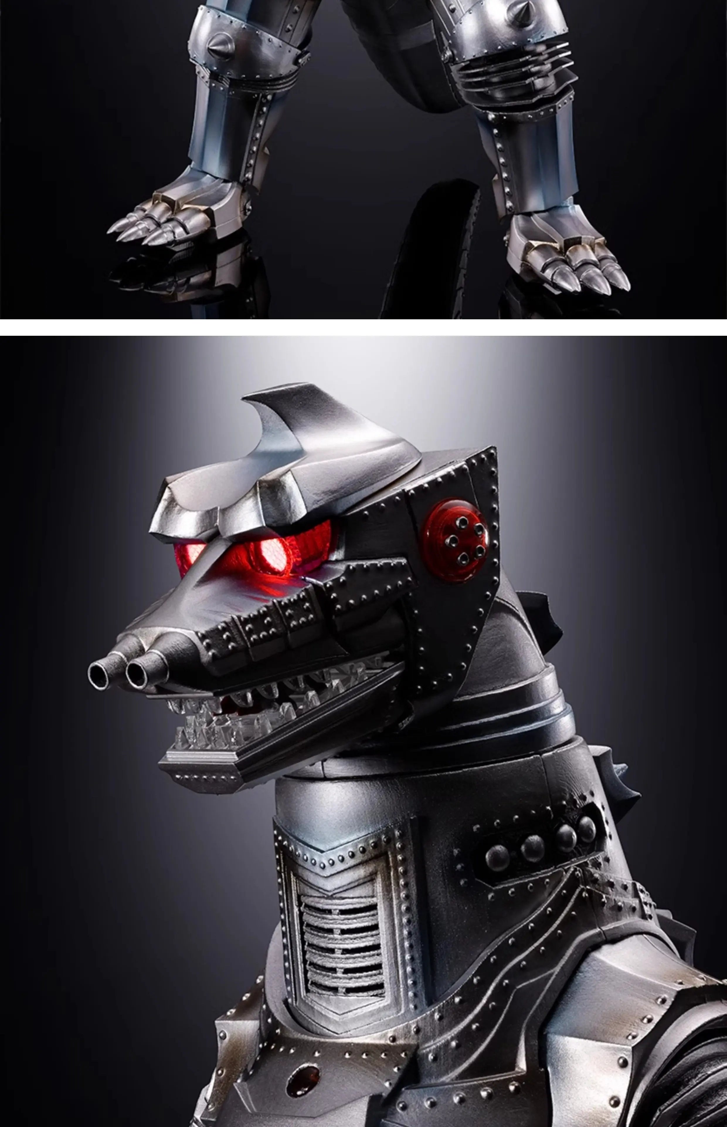 In Stock Bandai DX Super Alloy Soul Sound and Light Effect Mechagodzilla 1974 Alloy Movable Finished Action Figure Gift