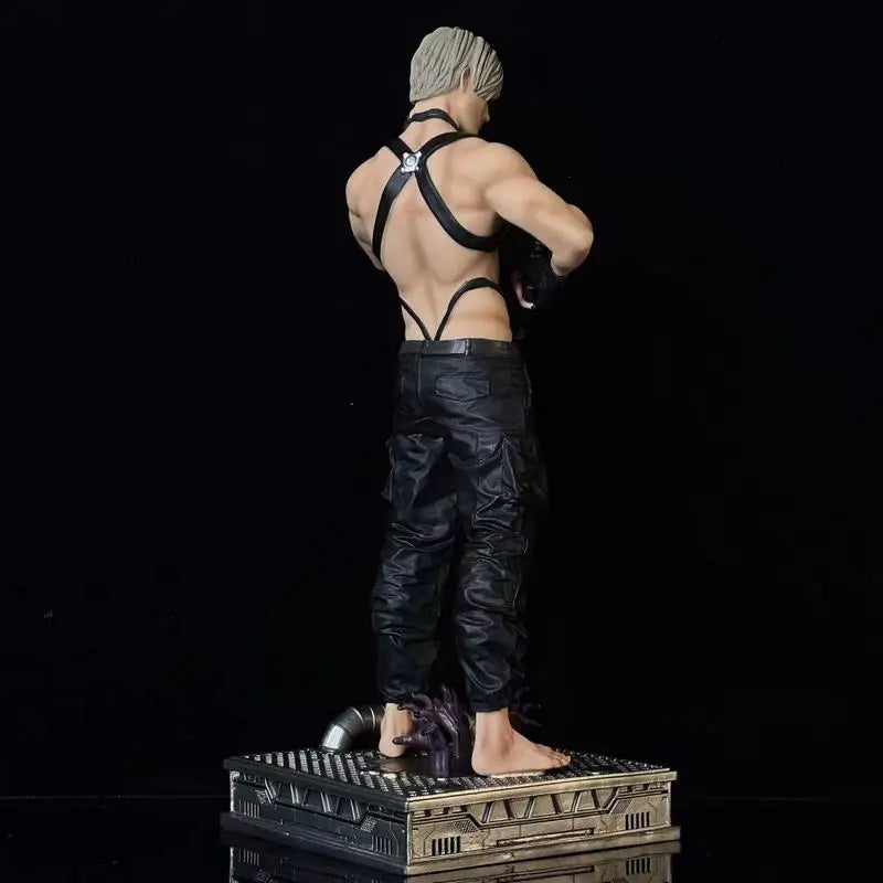 Resident Evil Leon Kennedy Figure Third Generation Gk Statue Leather Coat Zombie Hunter Action Figure Model Gift For Anime Game