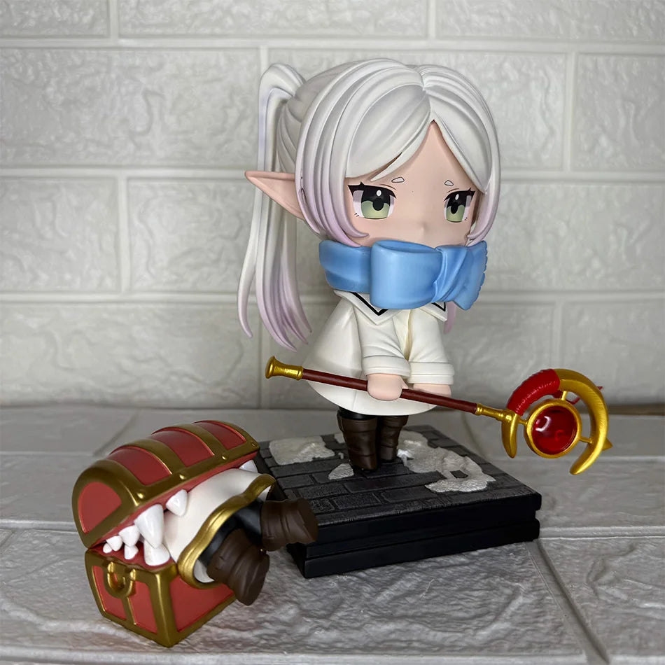 Hot Anime Frieren: Beyond Journey's End Animation Peripheral Hand-made Model Figure Funeral Lillian Kawaii Desk Decor Toy Gifts