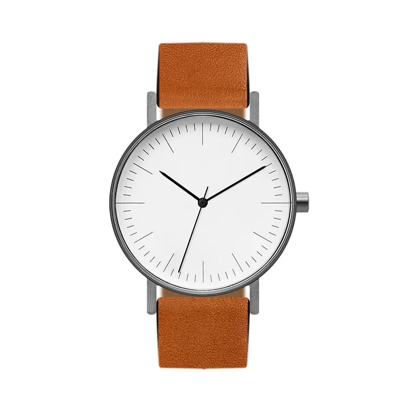 Design Sense Watch B001 Einfaches Retro-Design Stummschaltung Herren- und Damenuhr aus wasserdichtem Edelstahl