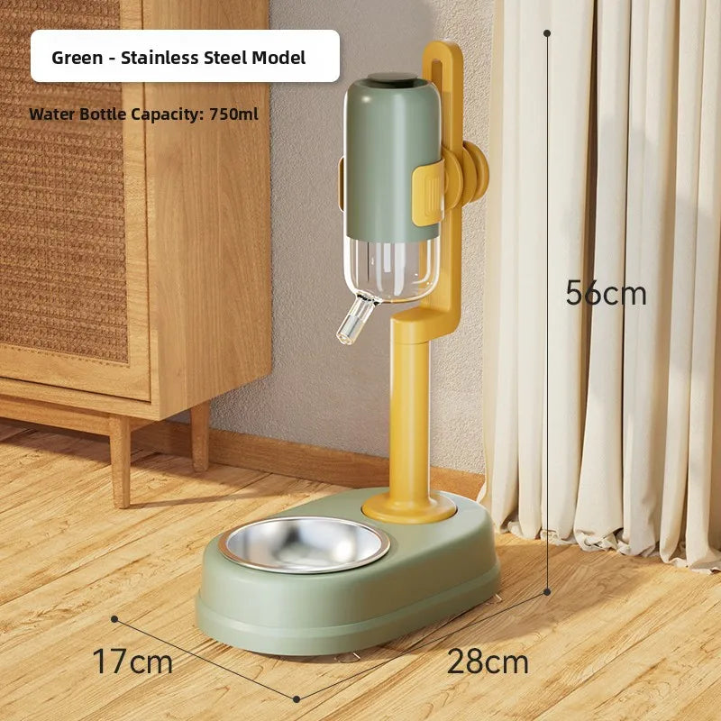 Auatic Hanging Dog Waterer No Wet Mouth Pet Drinking Fountain Cage Feeding Bowl Watering Pot Hipidog Pet Supplies