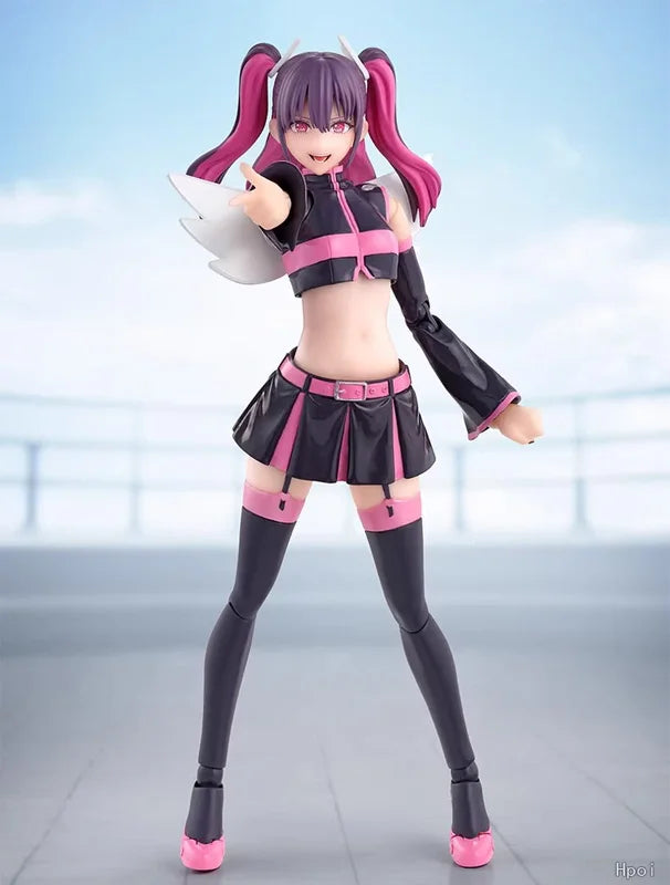 Bandai Genuine SHF Ririsa of 2.5 Dimension Liliel/Miriella Angel Airborne Corps/Ririsa/Mikari Anime Action Figure Model Toy Gift