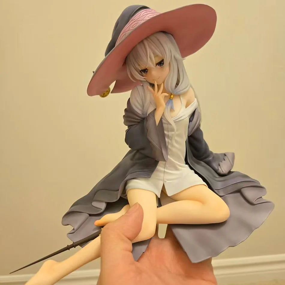 Anime Figure Elaina Figure Elaina flying Action Figures Witch Figurine Doll PVC Girl Model Toys Adult Collection Statue Gift19cm