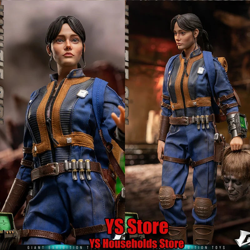 GIANT EXHIBITION TOYS GE-001 1/6 Collectible Vaultie Girl Action Figure Shelter Scene Cosplay 12" Full Set Female Soldier Model