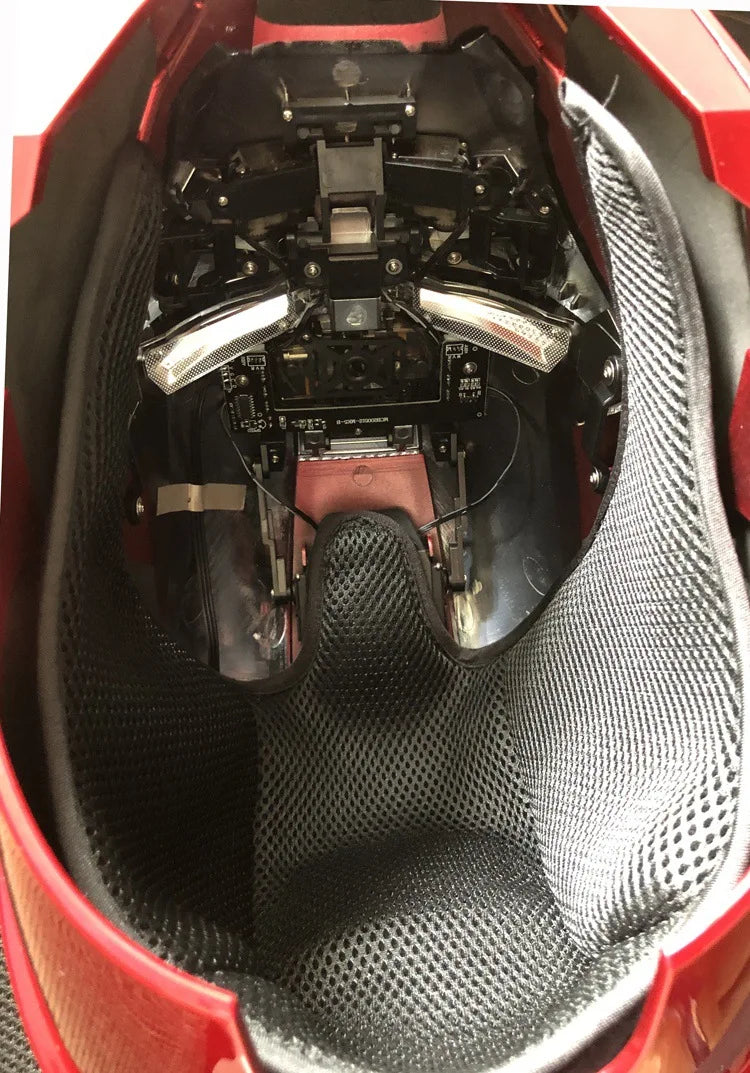 Iron Man Helmet Mk5 Електрическа маска за носене с гласово активиране 1:1 Автоматично отваряне и затваряне Модел Фигурка Играчка за възрастни Подарък