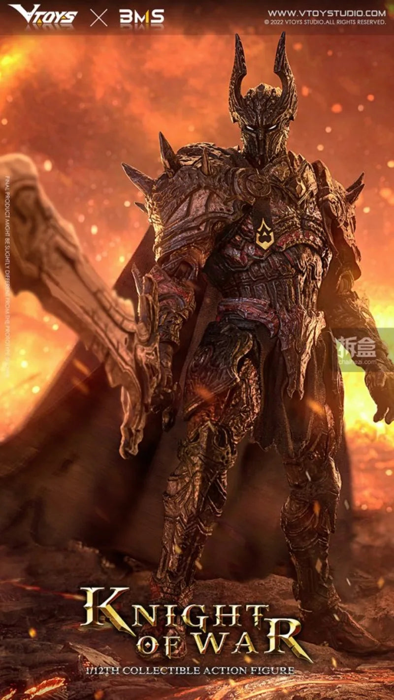 VTOYS BMS Crazy Figure Genuine Dark Fantasy Series King Arthur Knight of War Mythology 1/12scale Action Figures Model Toys
