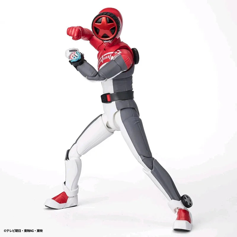 Bandai Original Genuine Figure Bakuage Sentai Boonboomger Model Kit SHF Bun Red Collection Model Action Figure Boys Toys Gifts