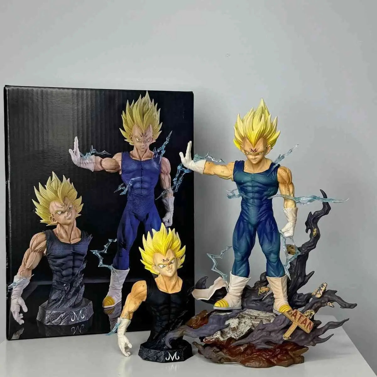 Dragon Ball Z Figur Majin Vegeta Anime Figur 22cm PVC Actionfiguren Dekoration Sammlung Modell Spielzeug Kinder Weihnachtsgeschenke