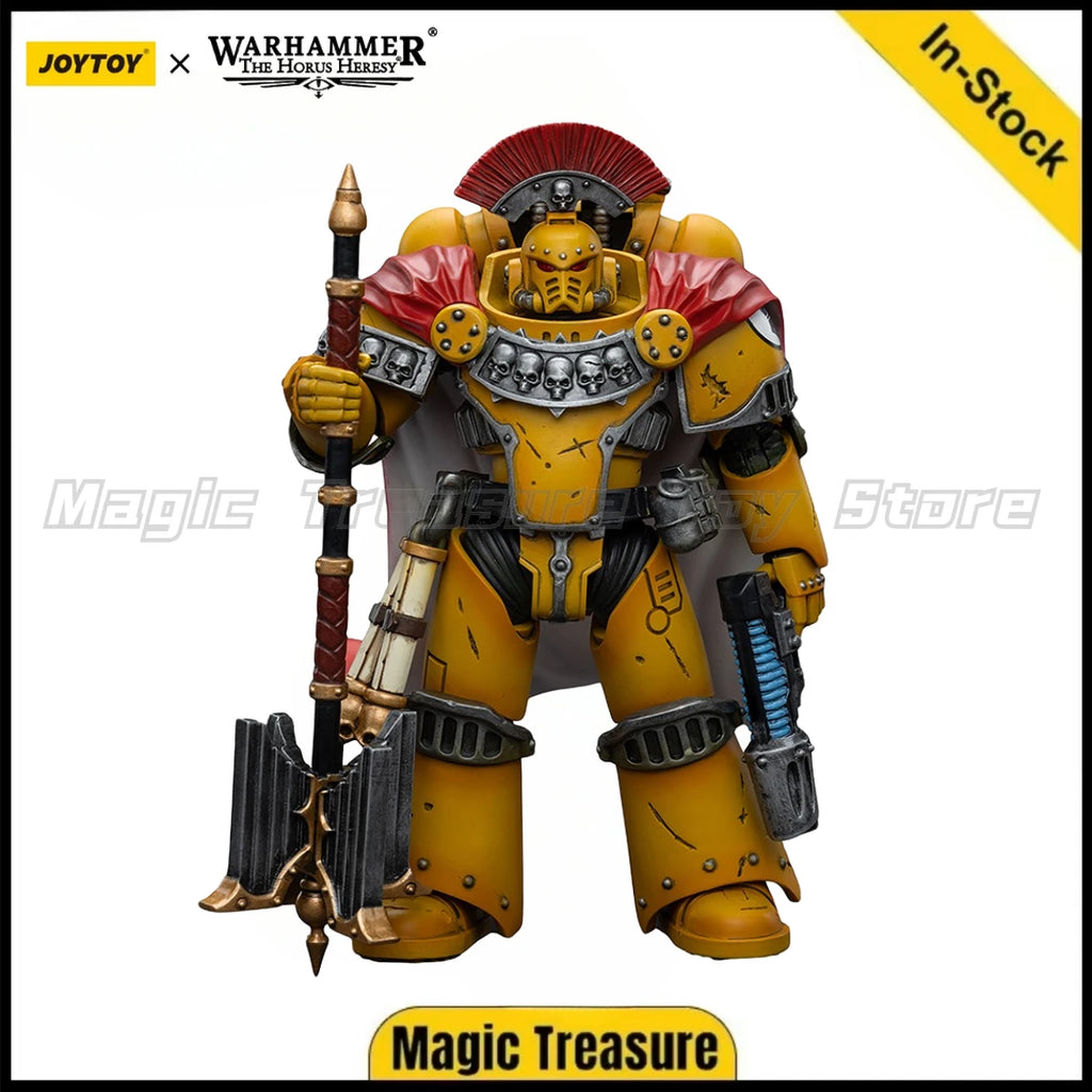 【In Stock】JOYTOY Warhammer 40K Imperial Fists Legion Chaplain Consul Model Toys Gifts 1/18 Action Figure