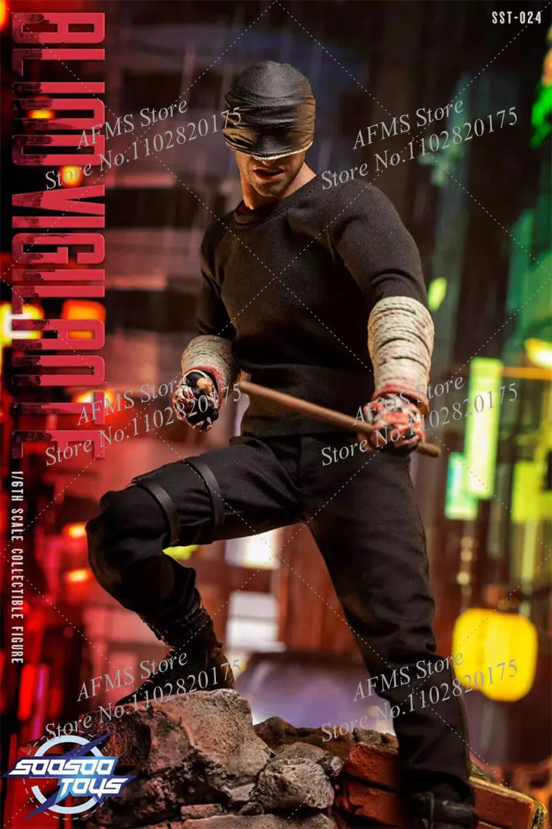 Soosootoys Sst-024 1/6 Scale Collectible Figure Daredevil Classic Comics Super Blind Hero Full Set 12" Men Soldier Action Figure