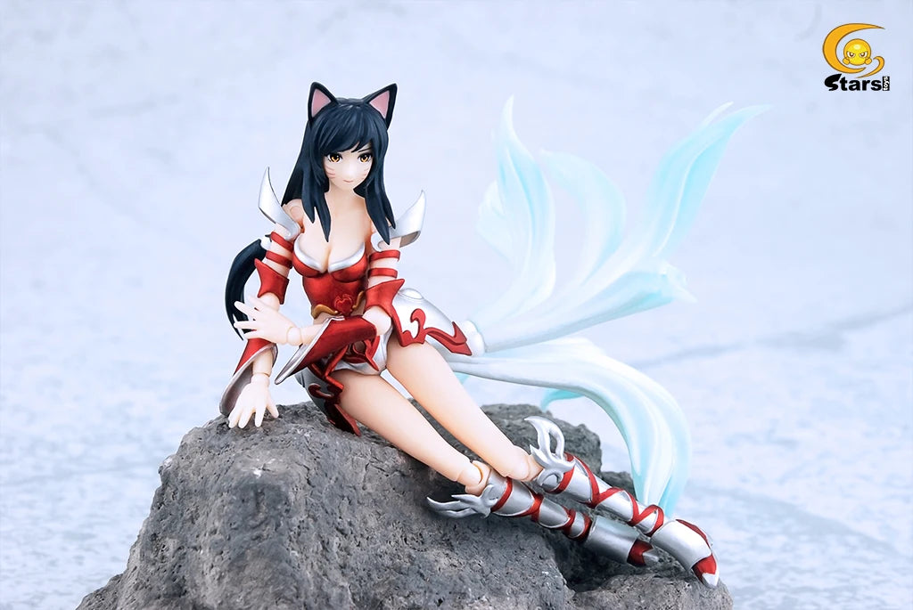 League of Legends Ahri Lol The Nine-Tailed Fox 1/12 Action Figureals Model Tabletop Decoration Game Periphery Kid Toys In Stock
