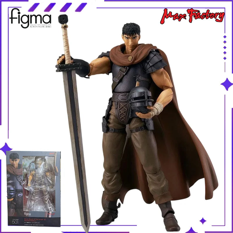 【 in Stock 】 Max Factory Original Figma # 138 Theater Edition Sword Wind Legend Griffith Anime Mobile Doll Model Toy Gift