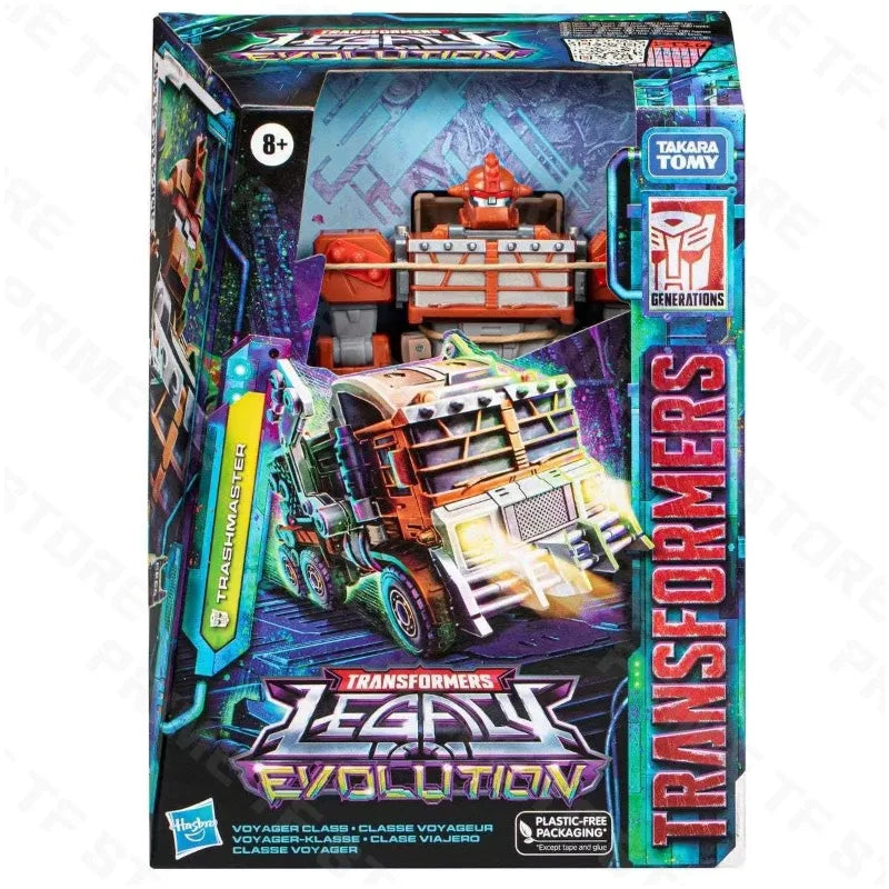 Original Hasbro Transformation Toy Legacy Evolution TRASHMASTER Voyager V-Class Anime Figure Toys Collection Model