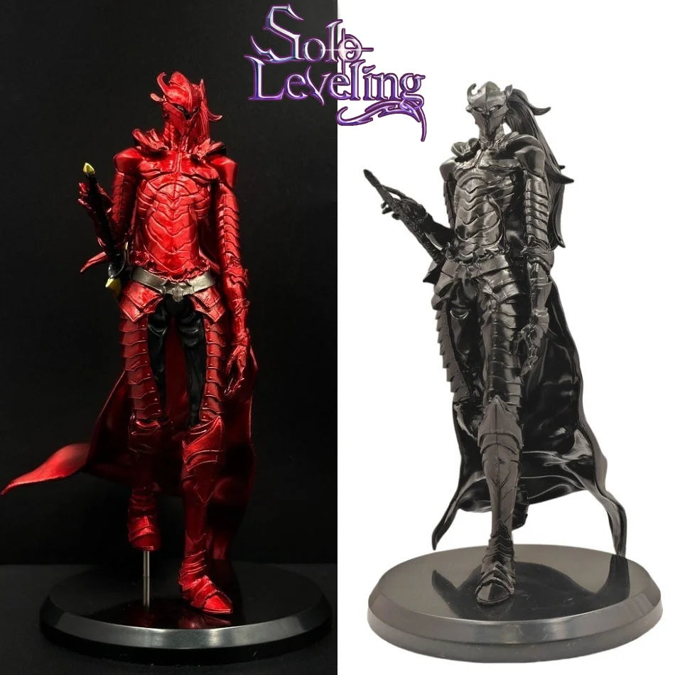 24 см Аниме Соло Нивелиране Аниме Фигурка Shadow Legion Knight Sung Jin-Woo Yeagley Soldier Екшън Фигурка PVC Серия Модели Играчки Подарък