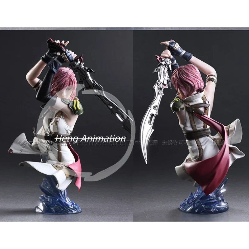 【Yi Man】Genuine Play Arts Kai Pa Kai FF13 Lightning Bust Statue Figure Toy