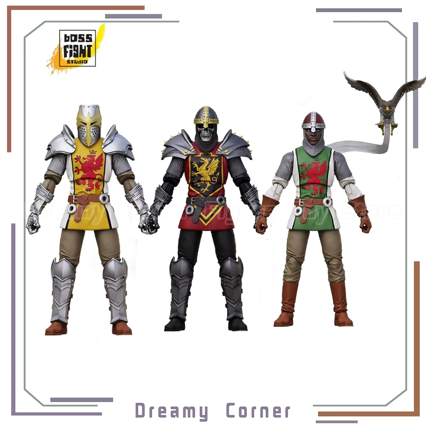 【In Stock】Original Boss Fight Studio Medieval Knights Skeleton Knight Avant-garde Swift Eagle 1/18 Action Figure Collection