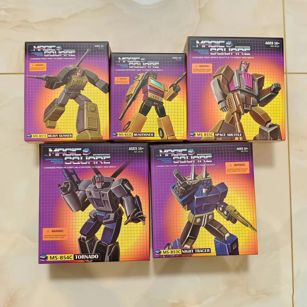 In Stock Magic Square G1 Bruticus Onslaught Brawl Blast Off Swindle Vortex Movable Model Toys MS-TOYS MS-B51-55 5 in 1
