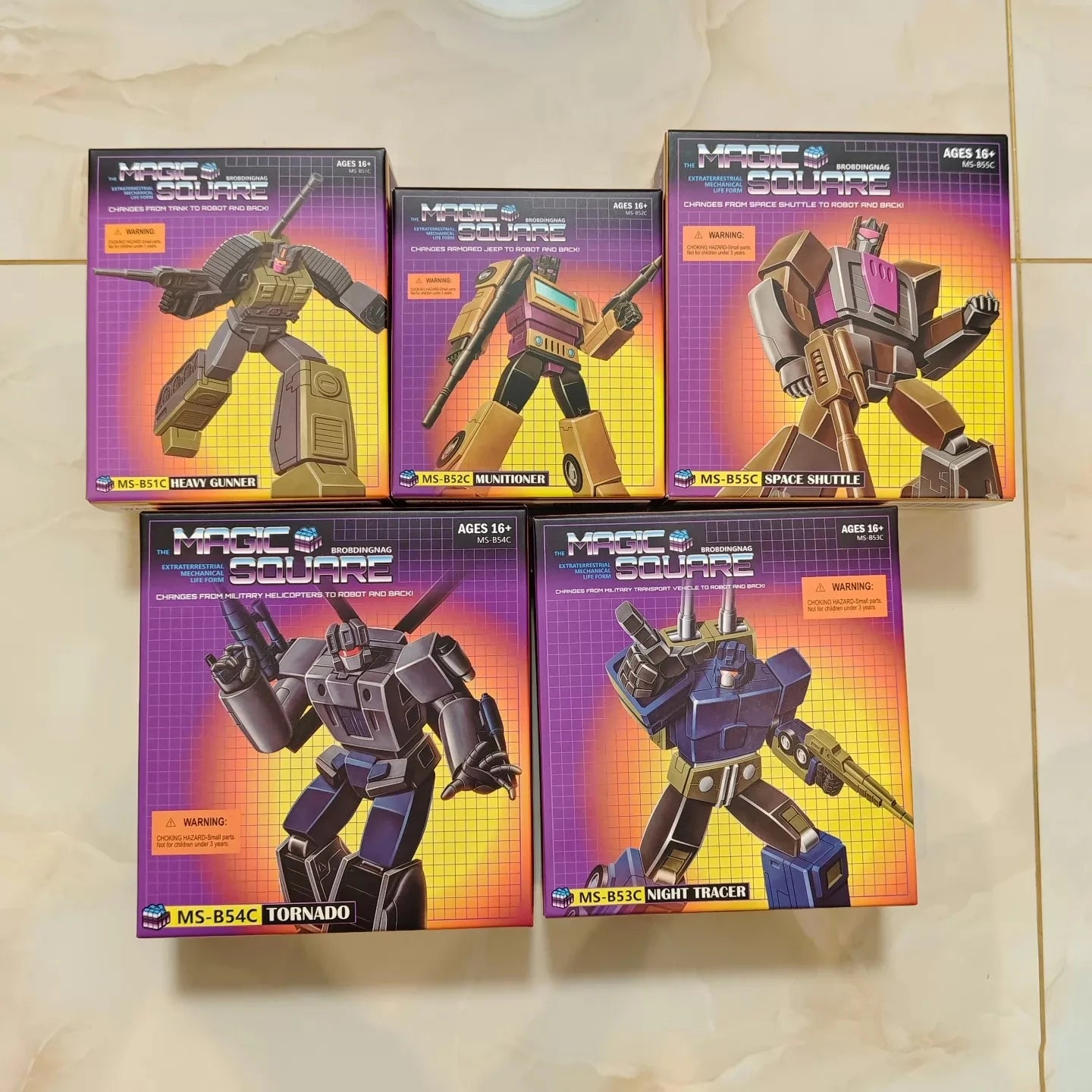 In Stock Magic Square G1 Bruticus Onslaught Brawl Blast Off Swindle Vortex Movable Model Toys MS-TOYS MS-B51-55 5 in 1
