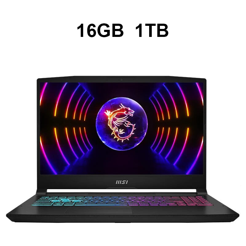 MSI Katana 15 Gaming-Laptop 15,6 Zoll QHD 165Hz IPS-Bildschirm Notebook i7-13620H 16GB 1TB RTX4060 Gaming-Computer Win11 Netbook