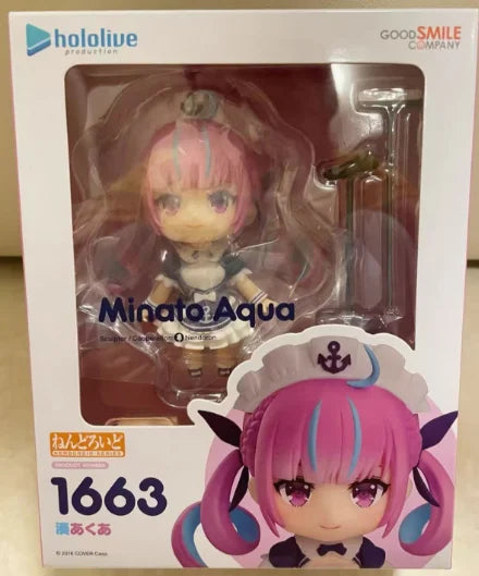【TM】In Stock Original GSC NENDOROID 1663 Hololive Akuya Anime Doll Figure Model Toys Gift