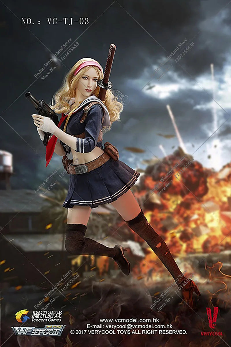 In Stock VERYCOOL VC-TJ-03 1/6 Scale Third Wave Game Blade Girl Maiden 12 inches Full Set Female Solider Action Figure Model