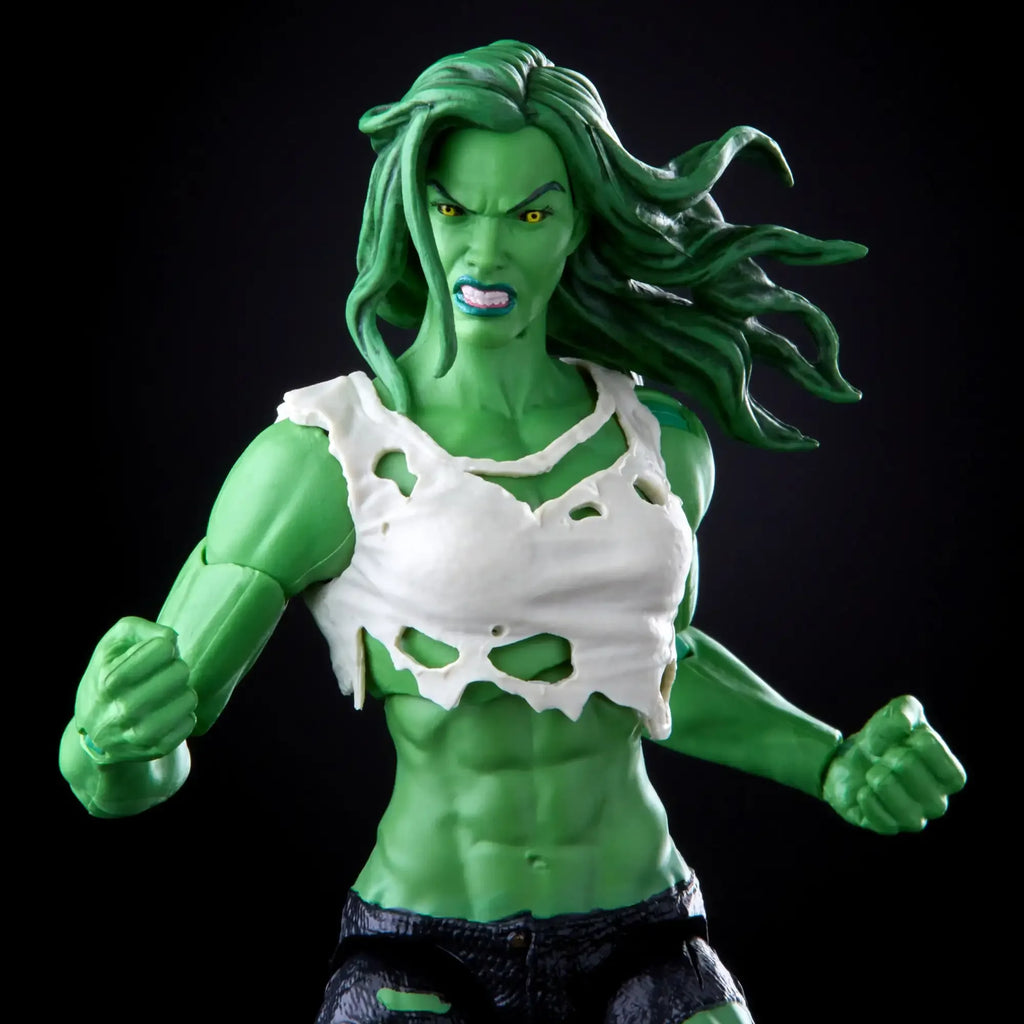 Marvel Legends Exclusive She Hulk Hulkettes Angry & Normal Head Version No Extra Open Hands 6" Loose Action Figure