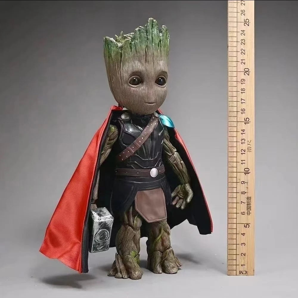 25cm Marvel Groot Cos Deadpool Wolverine Series Action Figure Hawkeye Movable Joint Figures Boy Toys Ornaments Birthday Gift