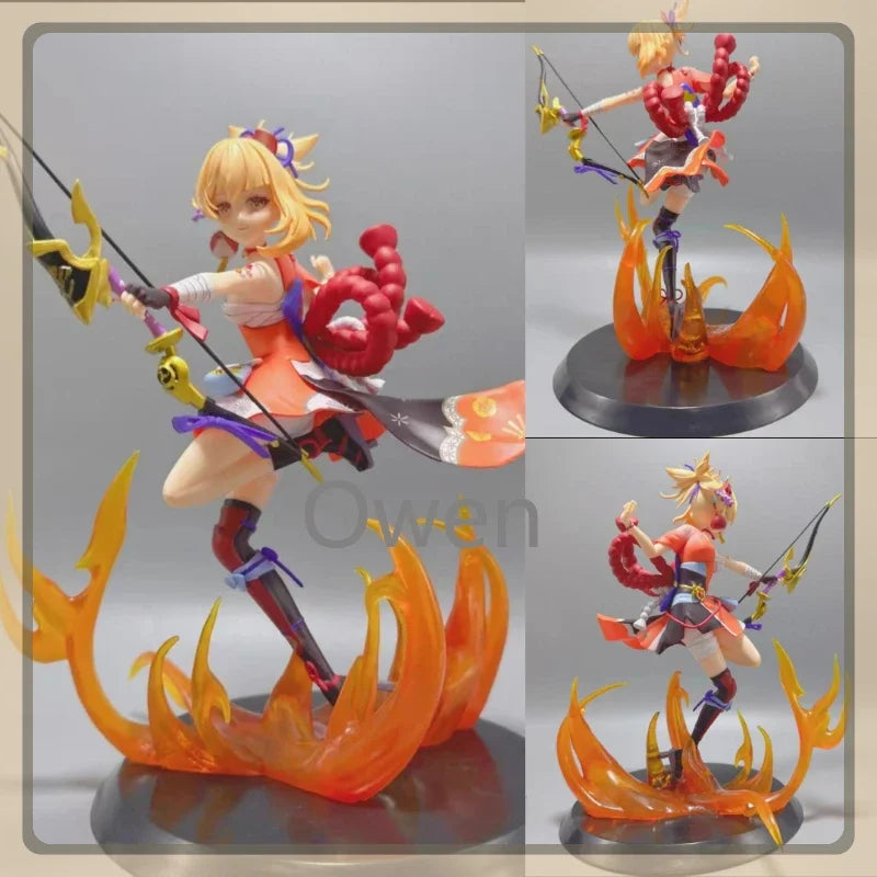 Mobile Game Furina Anime Ganyu Beautiful Girl Genshin Impact Figures Hu Tao Action Figure PVC Collection Birthday Decoration Toy