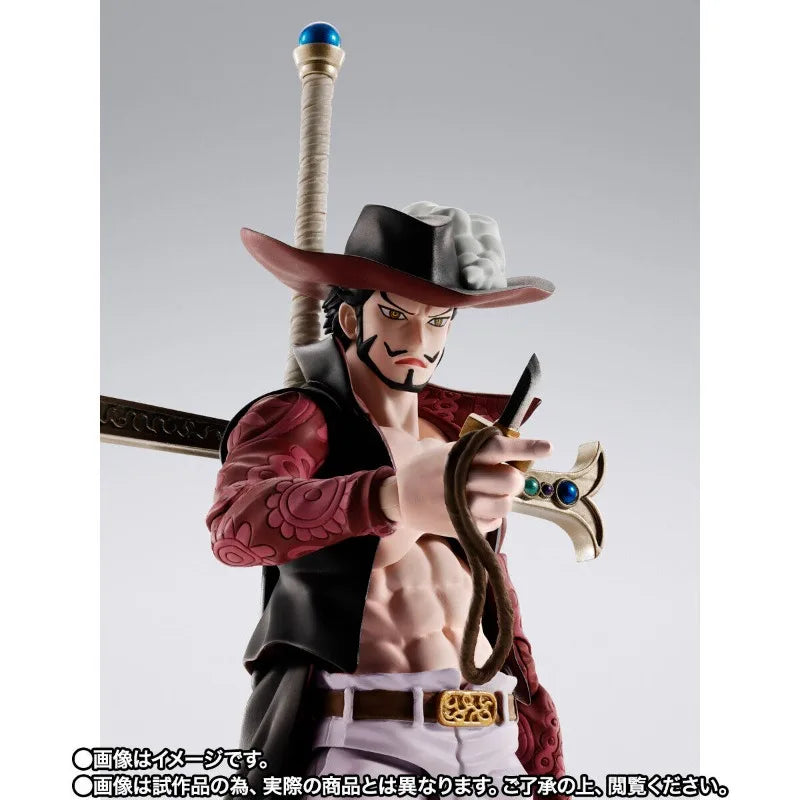 Bandai Genuine SHF ONE PIECE DRACULE MIHAWK -HAWKEYE- Anime Action Figure Collectible Finished Model Toys Ornament Gift Children
