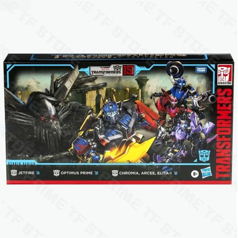 Original Hasbro Transformation Toy SS Studio Series 15th Anniversary of The Movie Autobot Five-person Suit Anime Figure Toy
