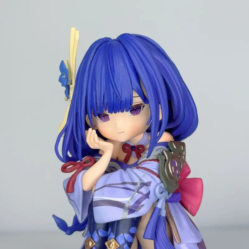 CR Q Version Raiden Shogun GK Figure Genshin Impact Anime Chibi Statue Car Desktop Ornament Collectible Gift For Anime Game Fans