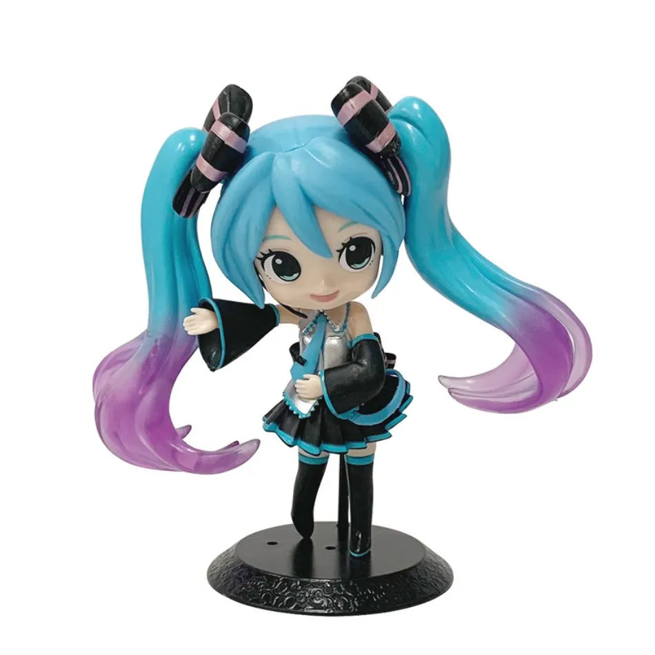 Anime Hatsune Miku Doll Model Cartoon Cute Kawaii Toys PVC Model Action Figures Car Dashboard Decoration Holiday Gift