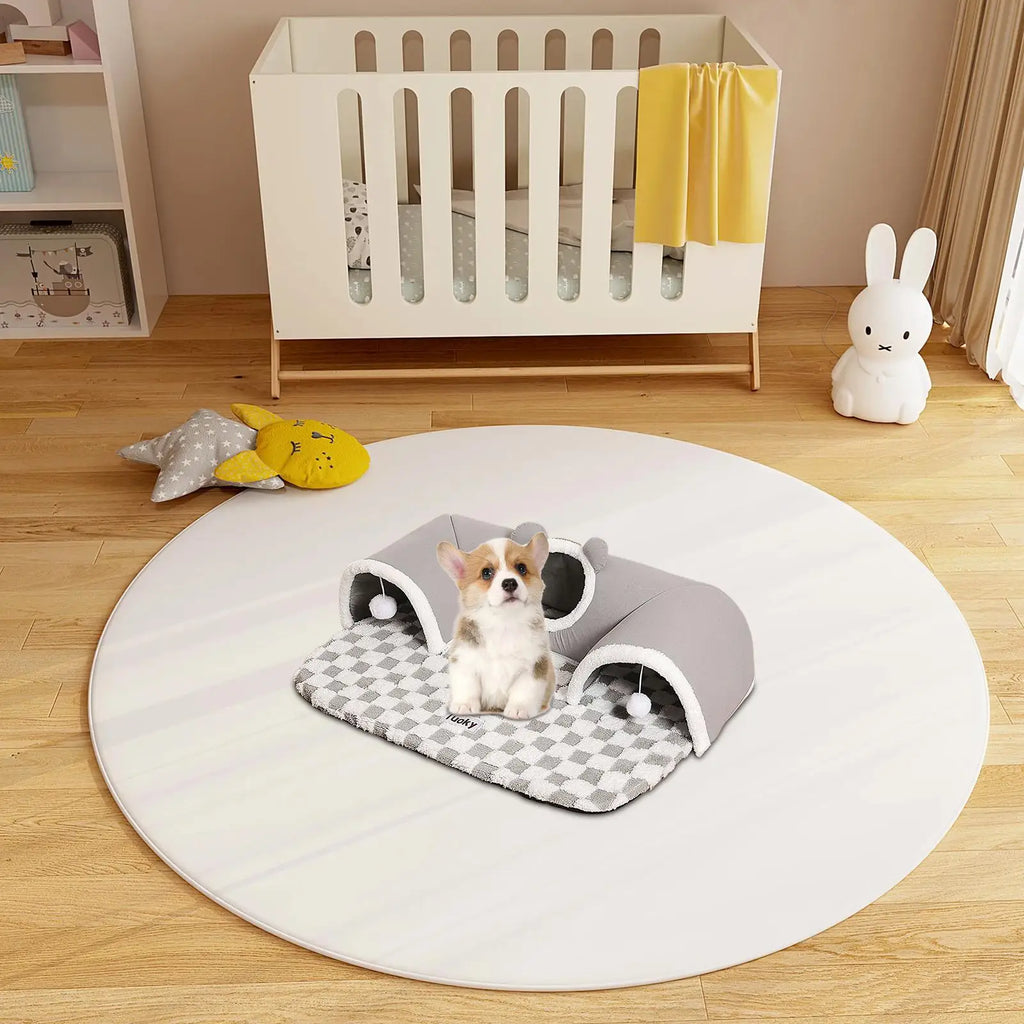 Cat Tunnel Cat Play Tunnel Sleeping Pad Bed Sleeping Mat Pet Supplies Nest For Indoor Kitten Small Animal Puppy Bunny Bedroom